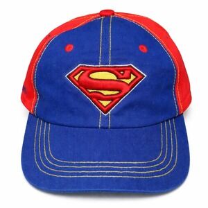 Superman Hat DC Universe Adjustable Strap Six Flags Amusement Park Rollercoaster